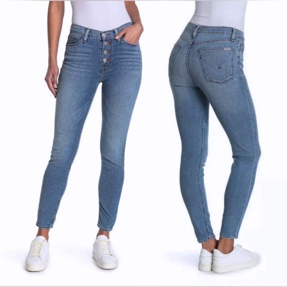 HUDSON Blair High-Rise Super Skinny Jeans in Sparrow Size 27 - Picture 4 of 12